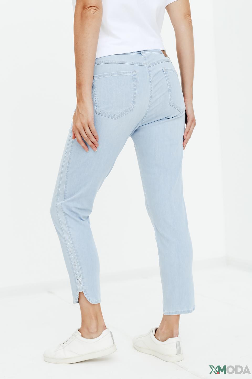 Джинсы Angels голубые с разрезами