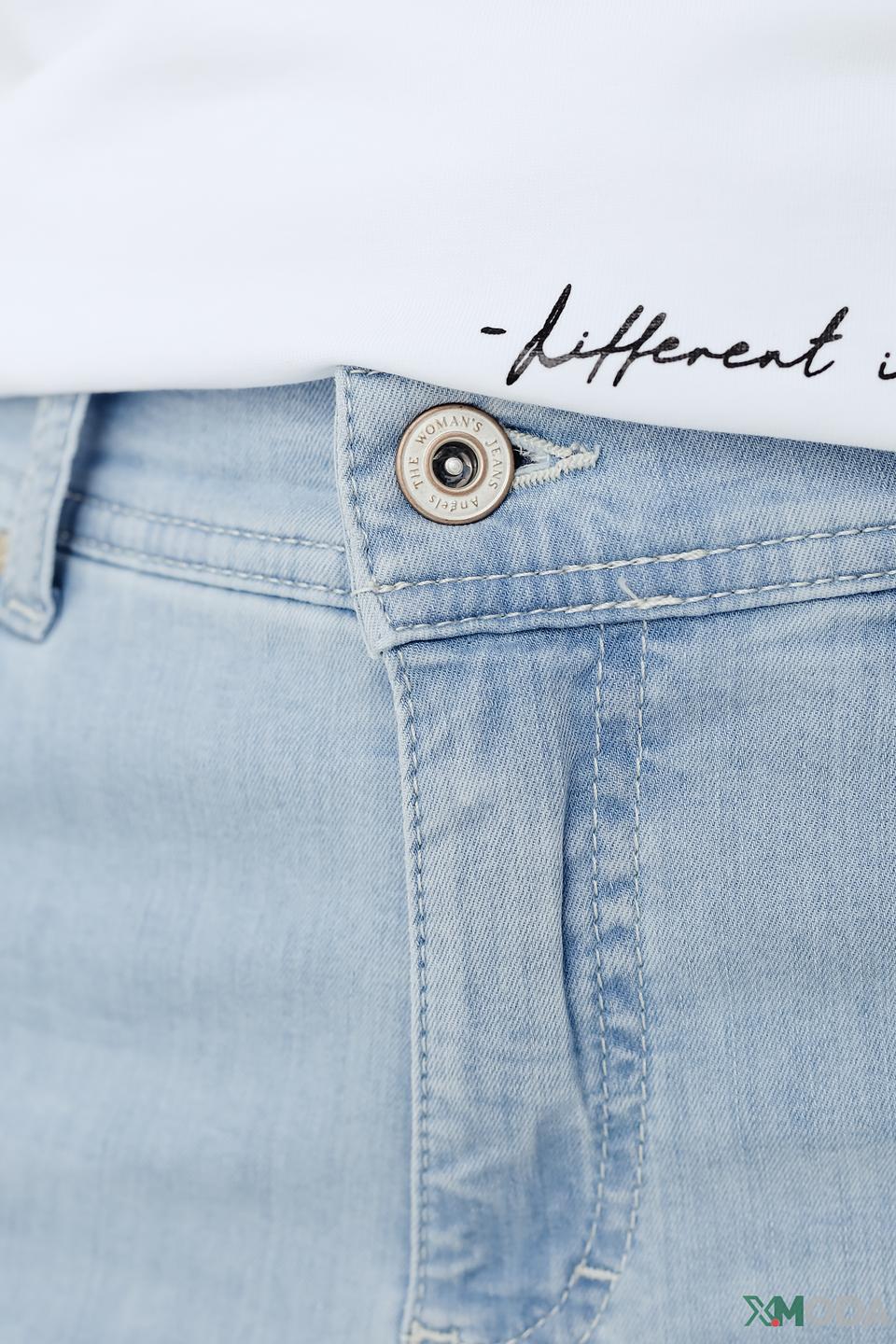 Джинсы Angels голубые с разрезами