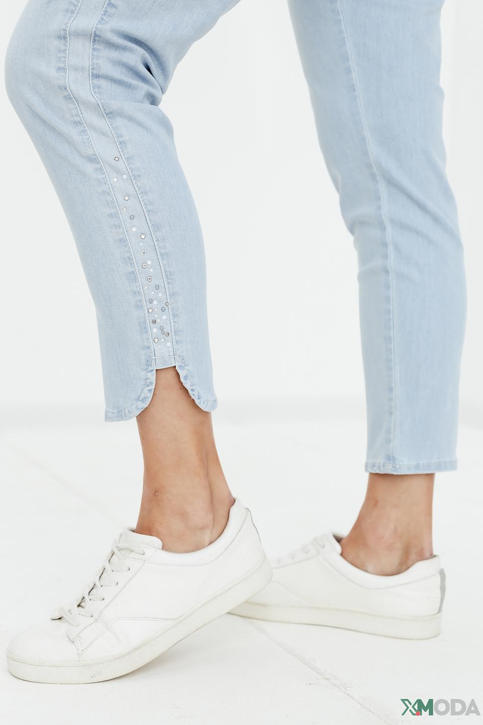 Джинсы Angels голубые с разрезами