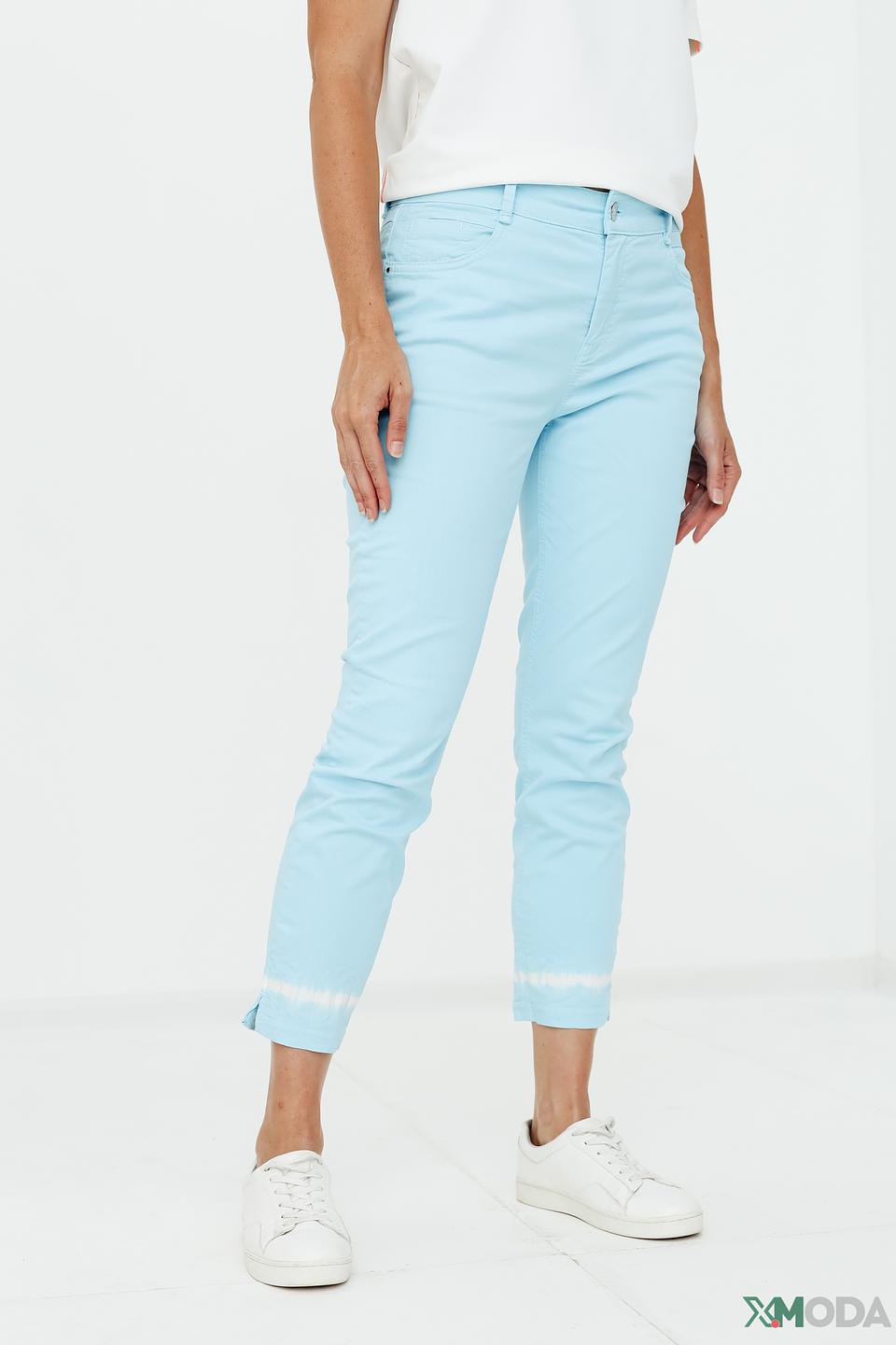 Капри Gardeur голубые с потертостями