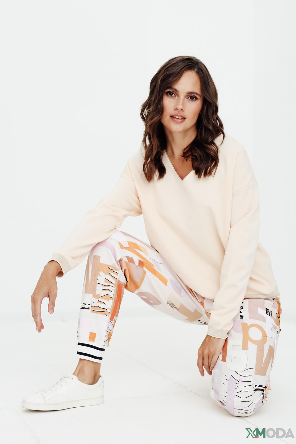 Пуловер Marc Cain светло-бежевый