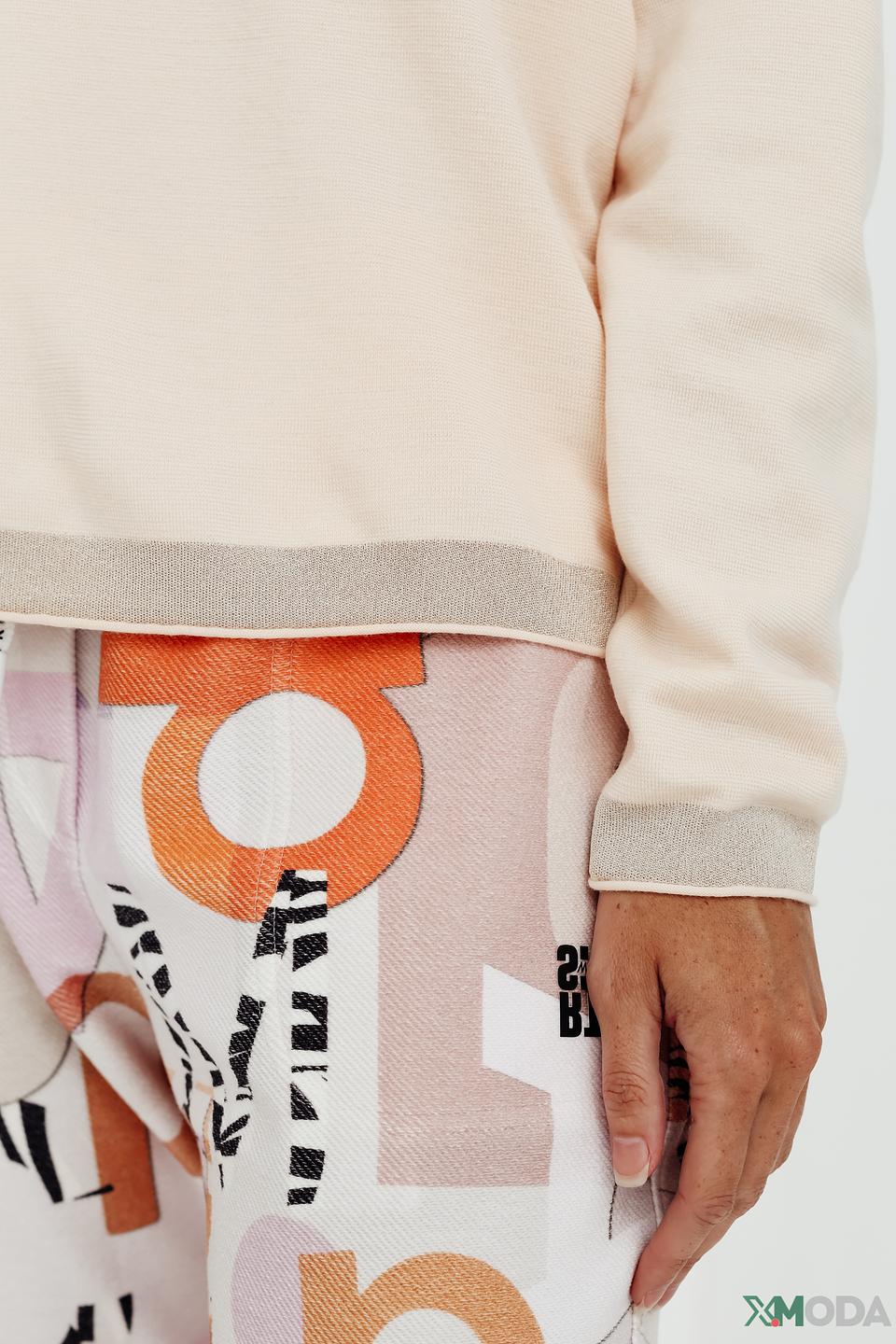 Пуловер Marc Cain светло-бежевый