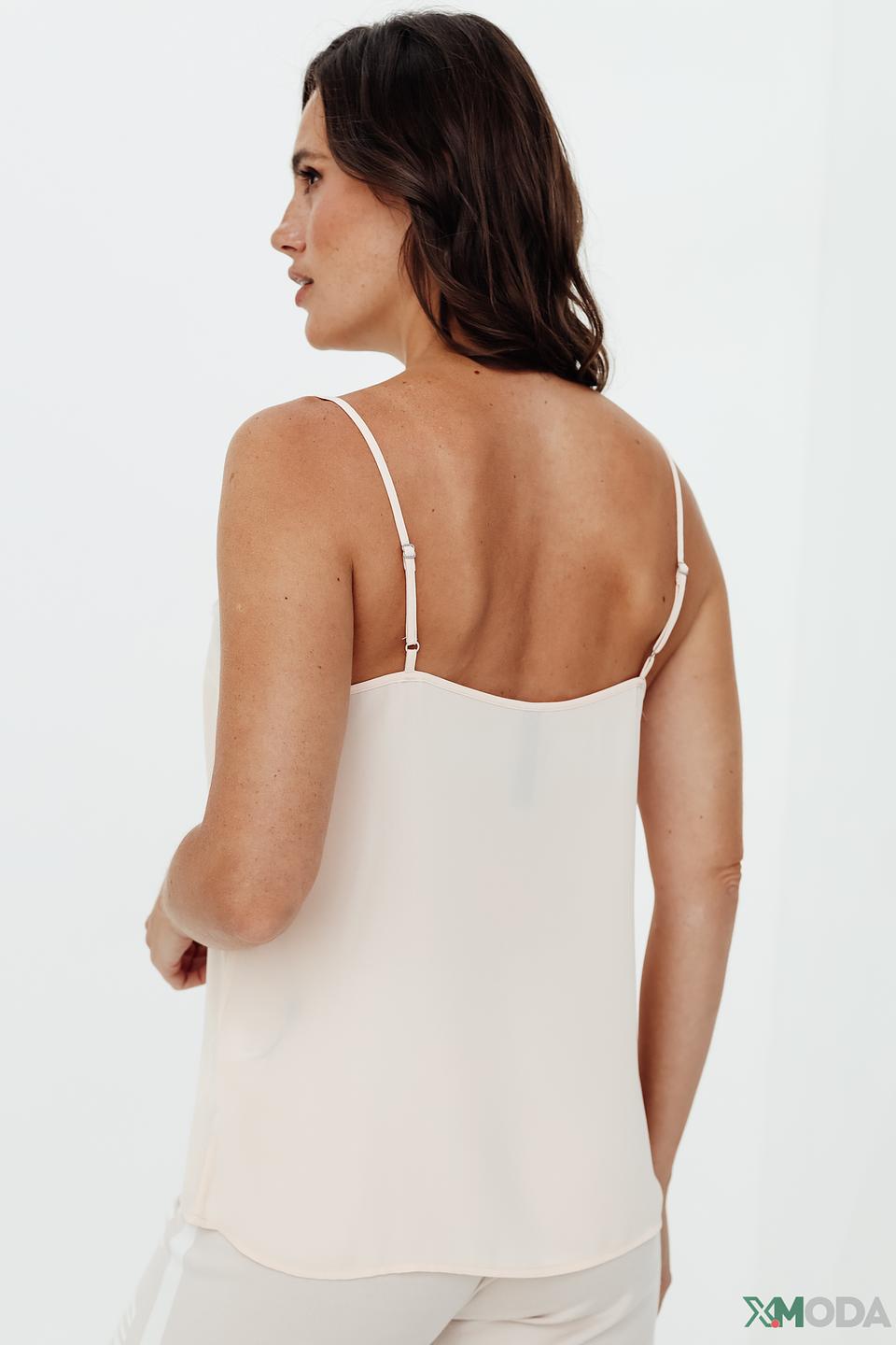 Топ Marc Cain с кружевом бежевый