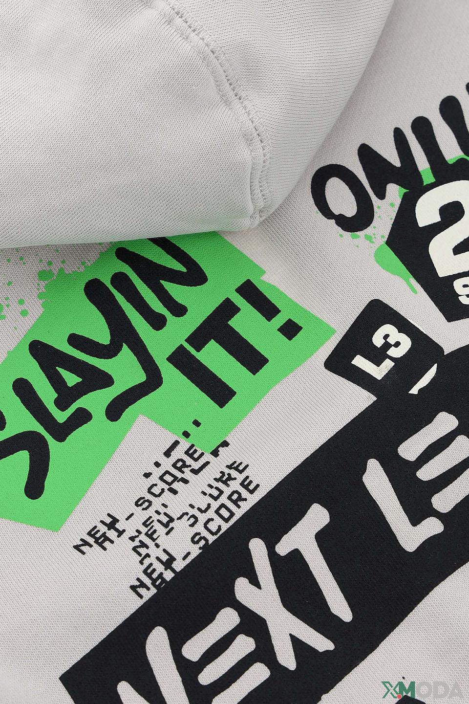 Кардиган Original Marines серый с принтом