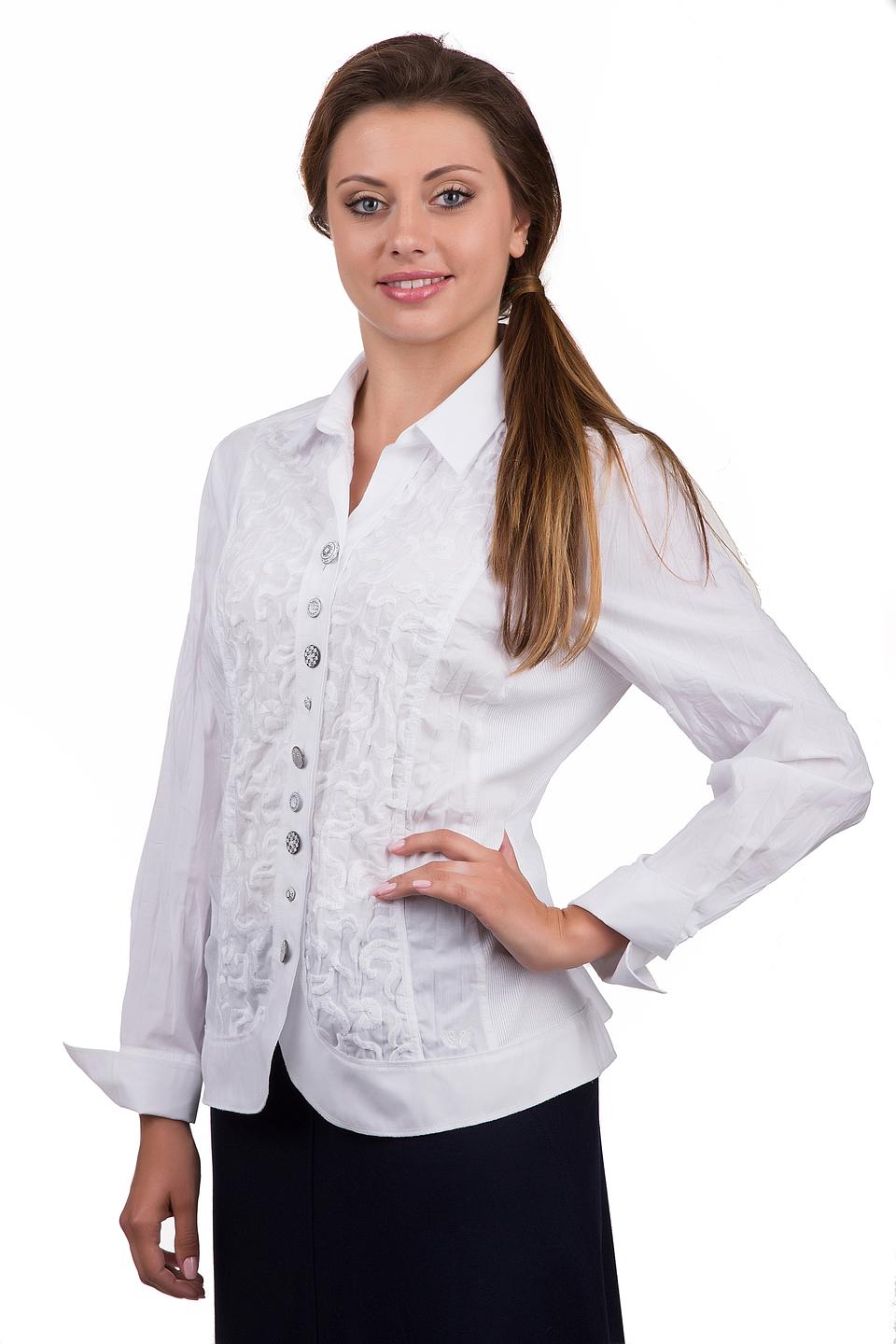 Белая блузка SE Stenau с вышивкой