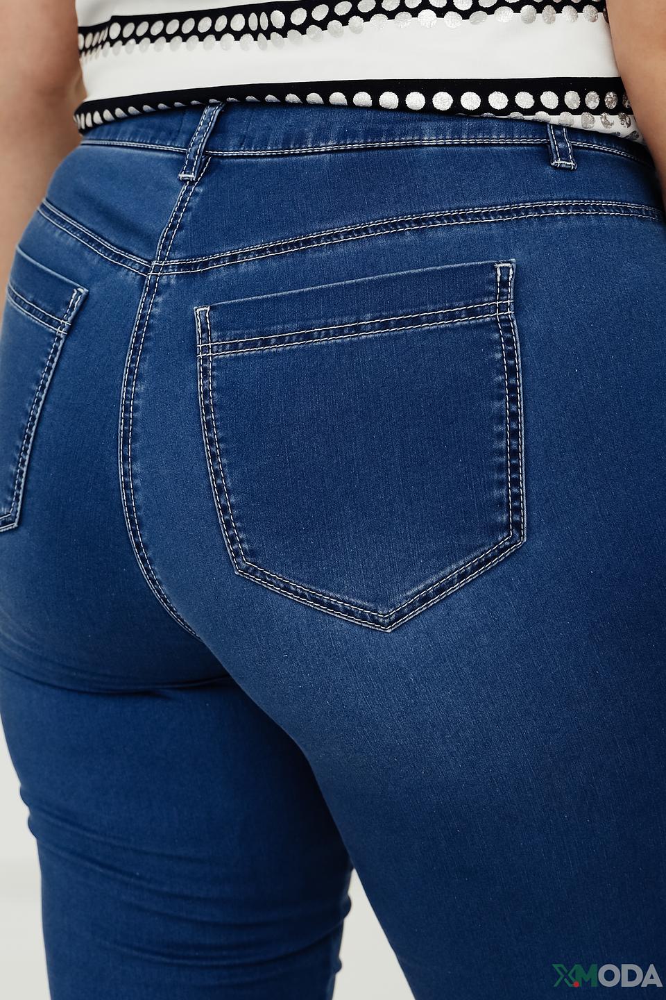 Джинсы Frank Walder синие с завышенной талией