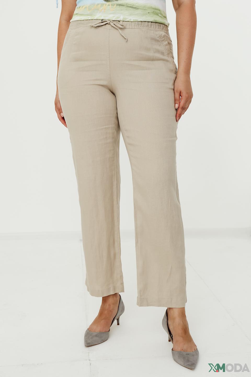 Брюки Lebek льняные бежевые