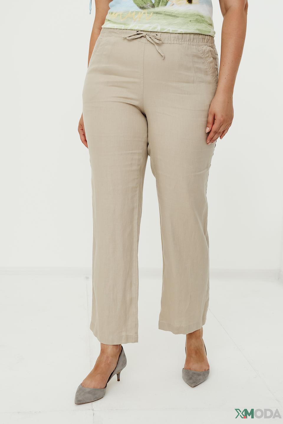 Брюки Lebek льняные бежевые