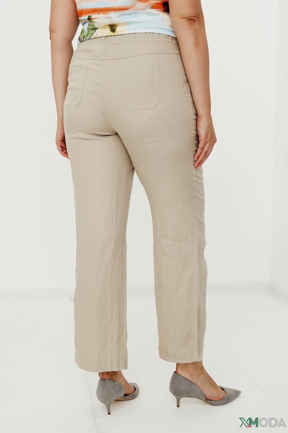 Брюки Lebek льняные бежевые