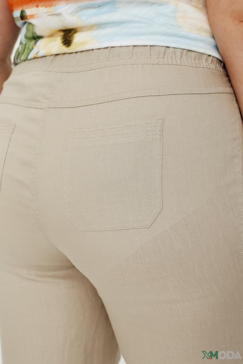 Брюки Lebek льняные бежевые