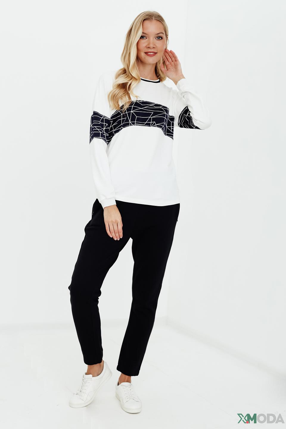 Пуловер Pezzo с геометрическим принтом