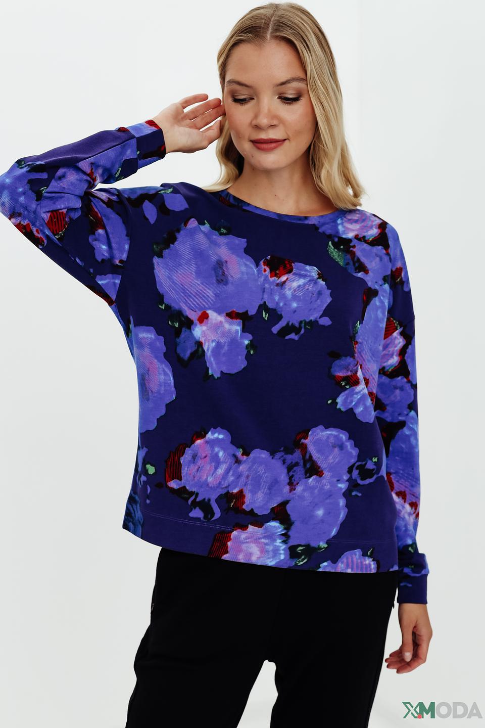 Пуловер Pezzo с цветочным принтом