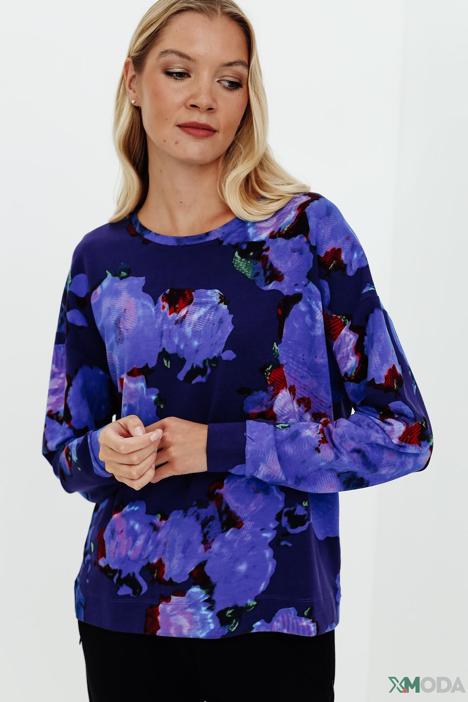 Пуловер Pezzo с цветочным принтом