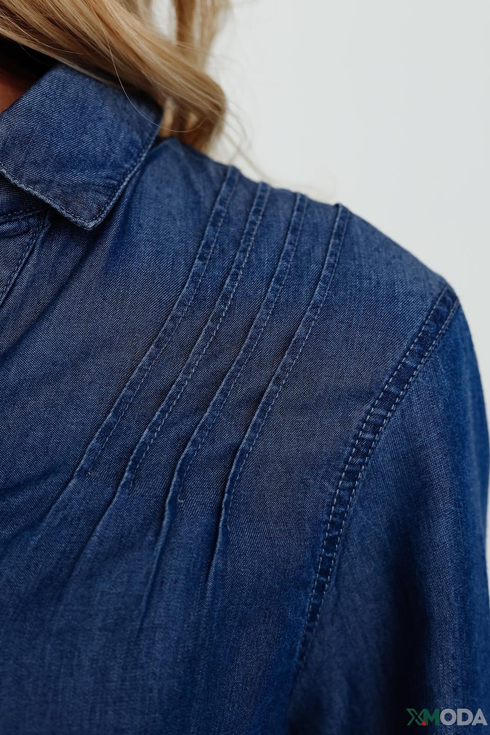 Рубашка Pezzo деним голубой