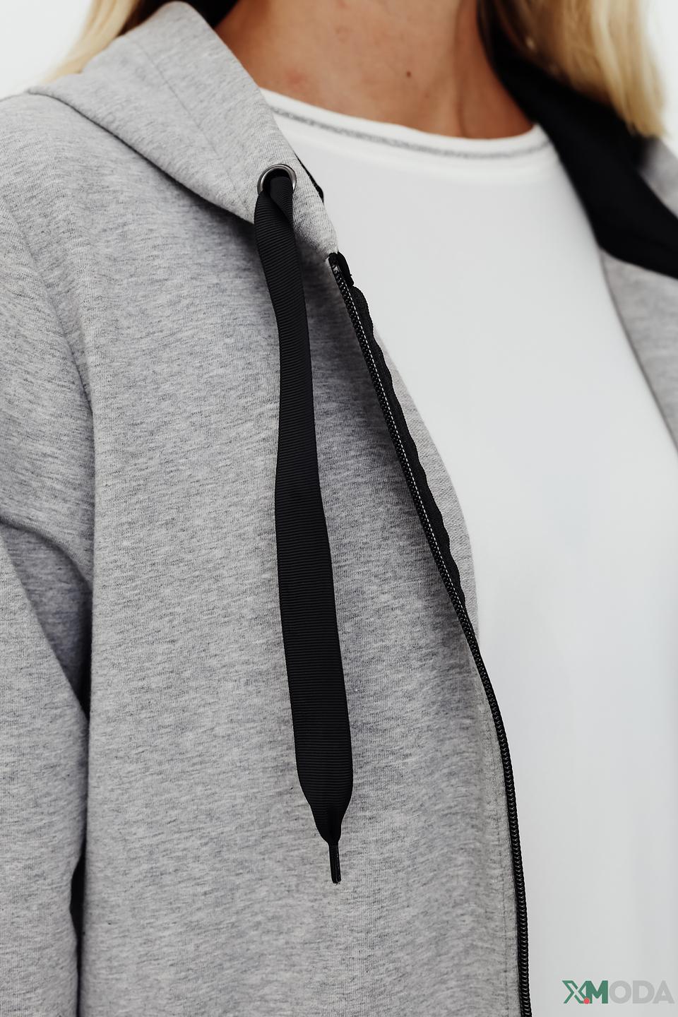 Жакет Pezzo с пайетками серый