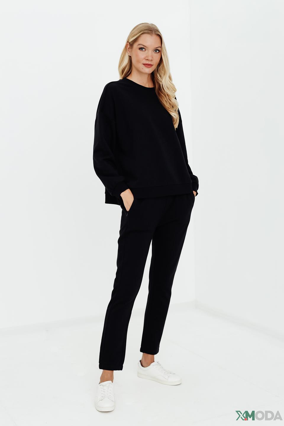 Пуловер Pezzo чёрный с логотипом