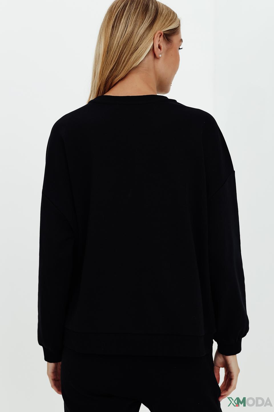 Пуловер Pezzo чёрный с логотипом