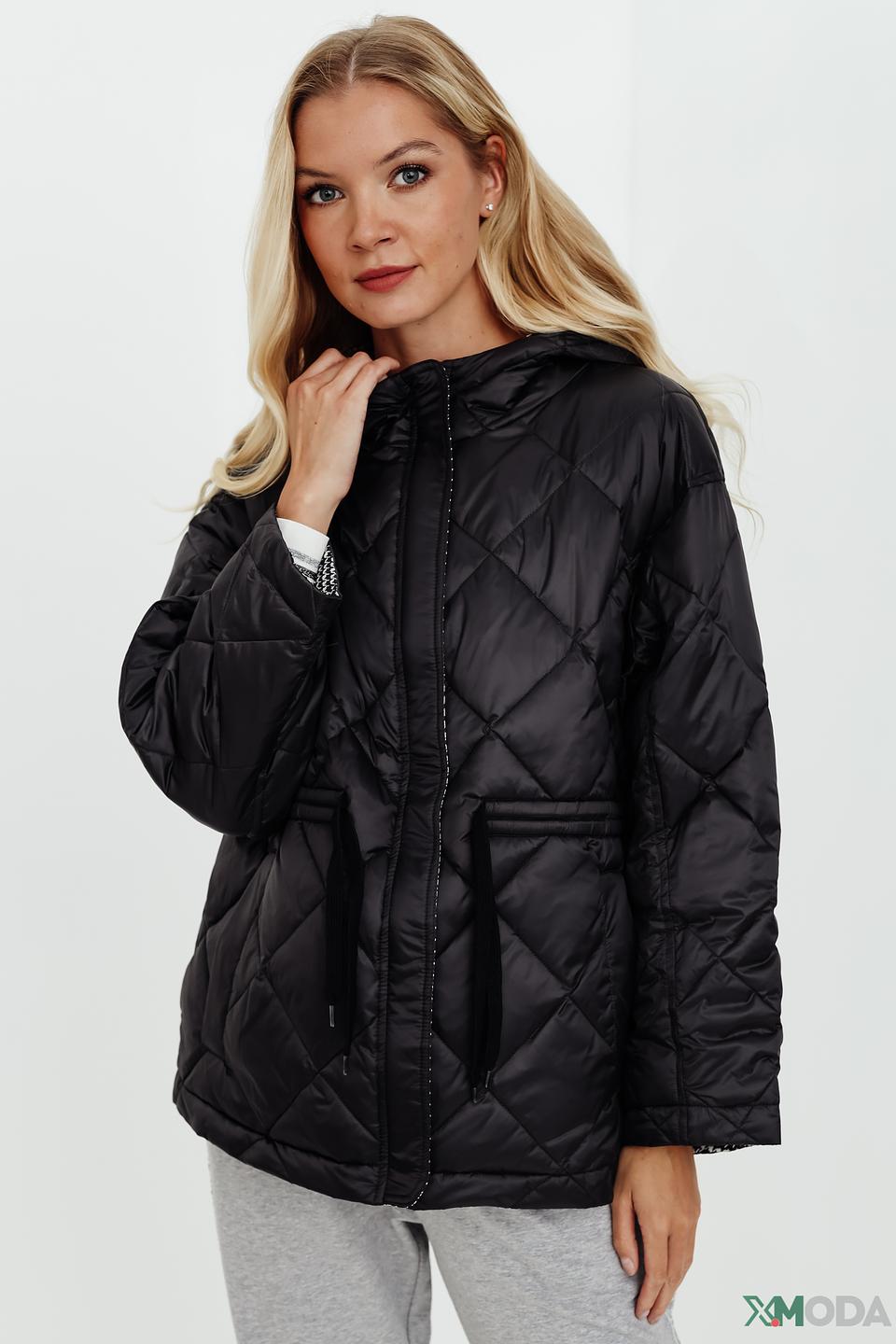 Куртка Pezzo в клетку чёрная