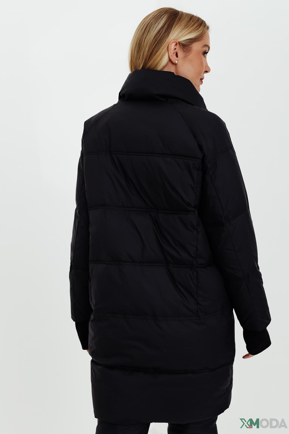 Пальто Pezzo чёрное стеганое