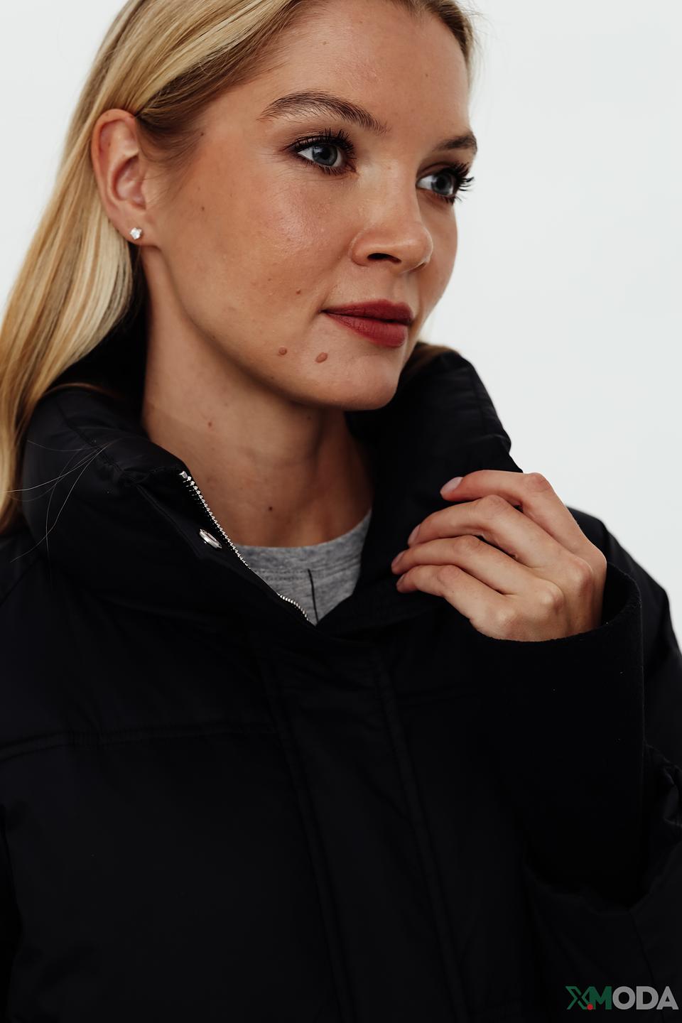 Пальто Pezzo чёрное стеганое