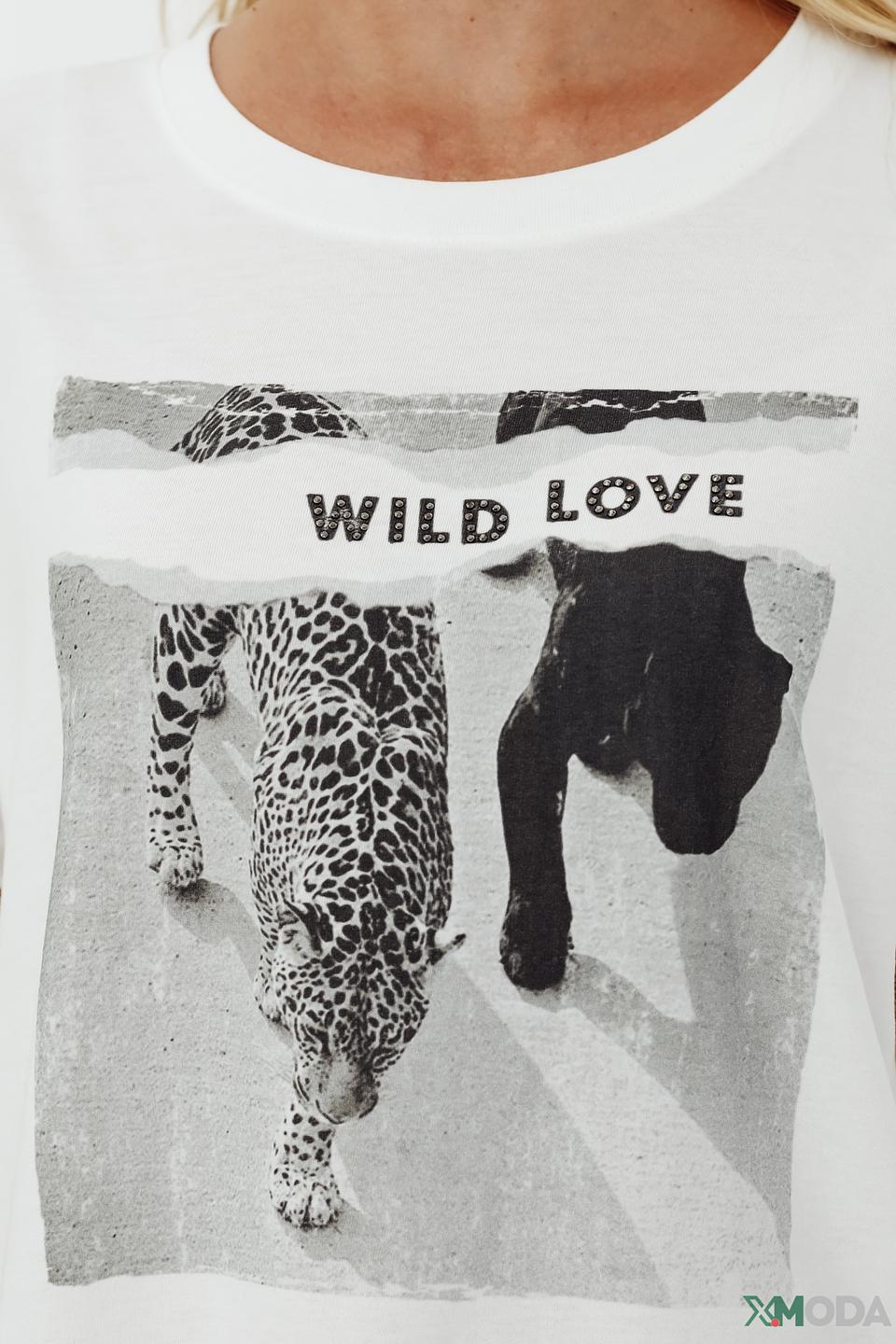 Футболка Oui с принтом Wild Love