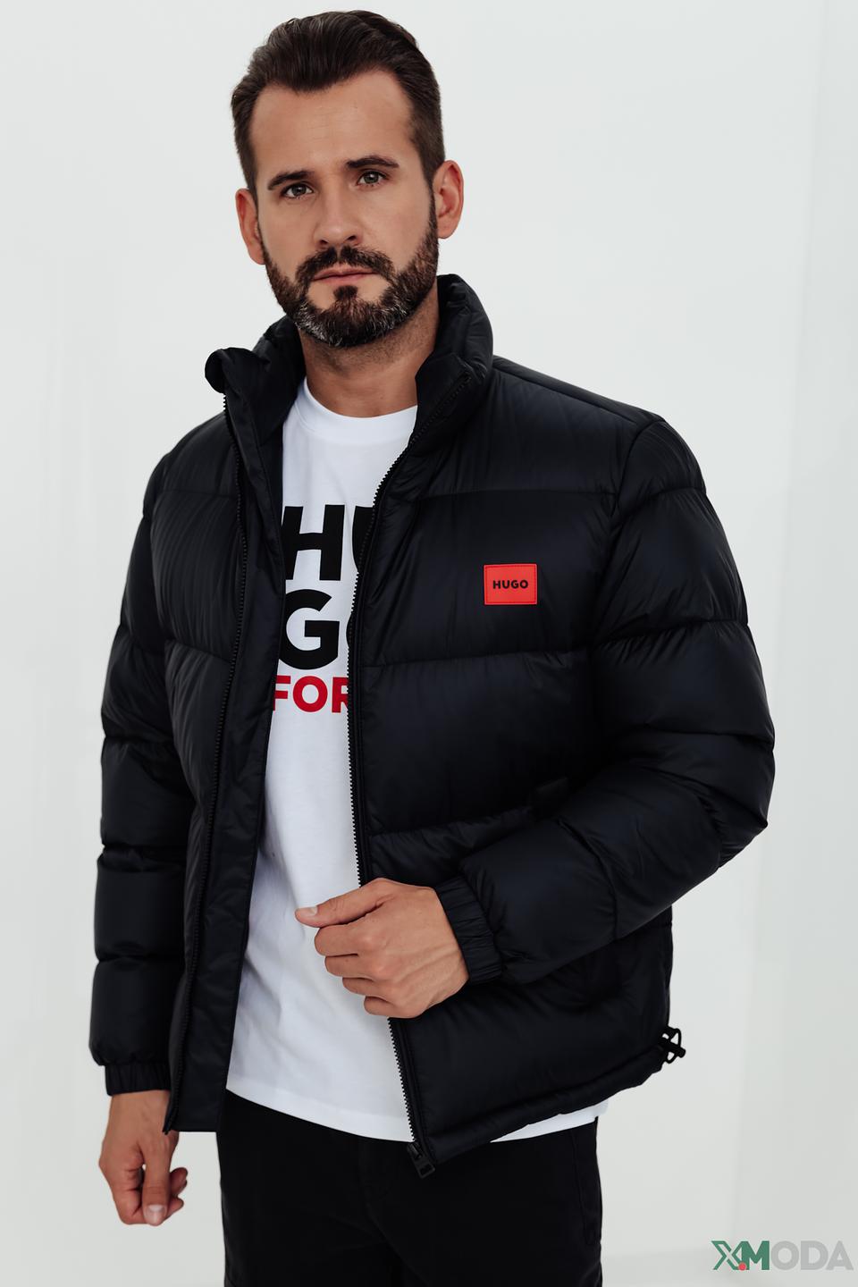 Куртка Hugo стеганая чёрная