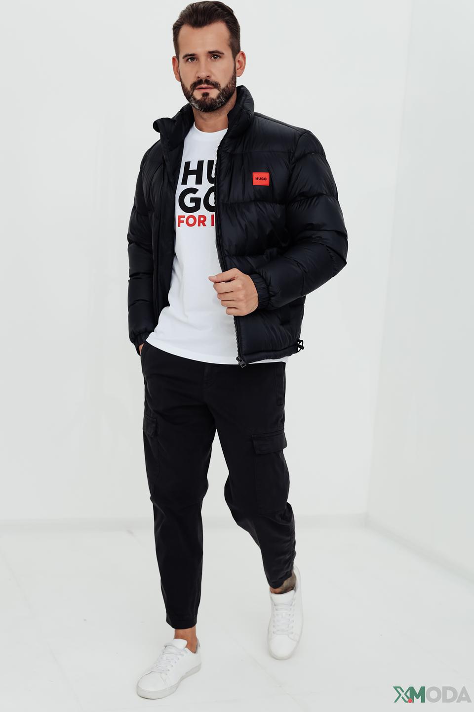 Куртка Hugo стеганая чёрная