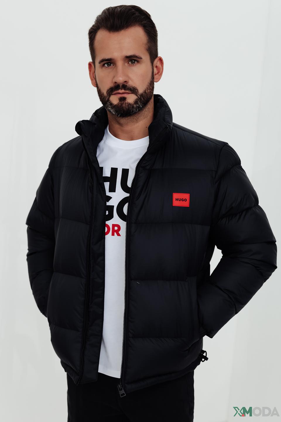 Куртка Hugo стеганая чёрная