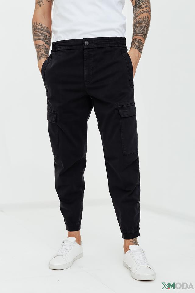 Брюки Boss Orange карго чёрные
