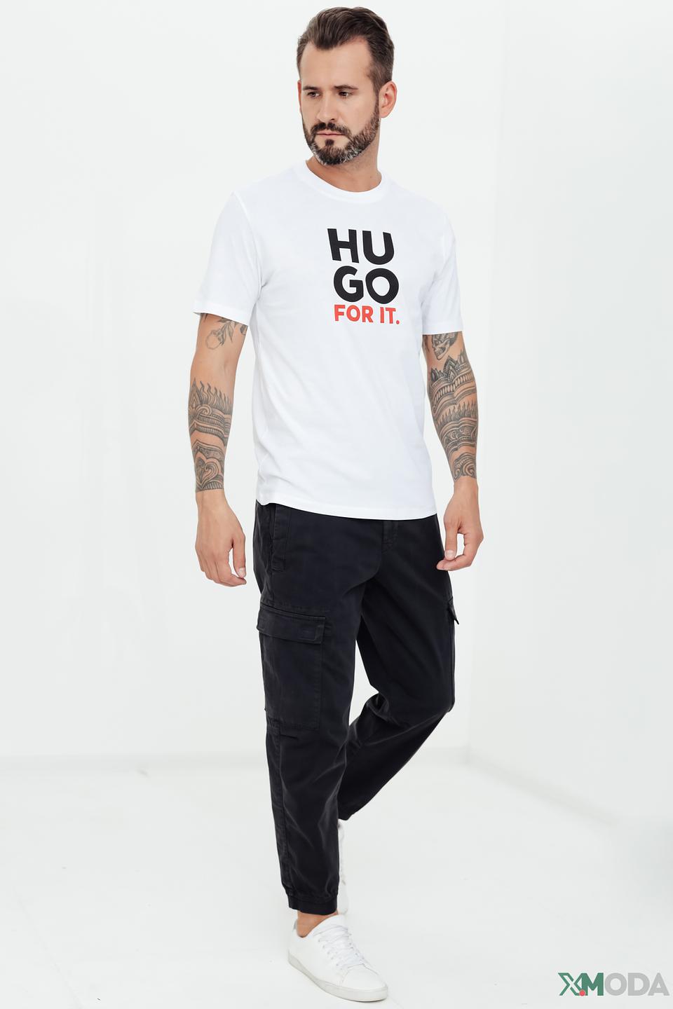 Брюки Boss Orange карго чёрные