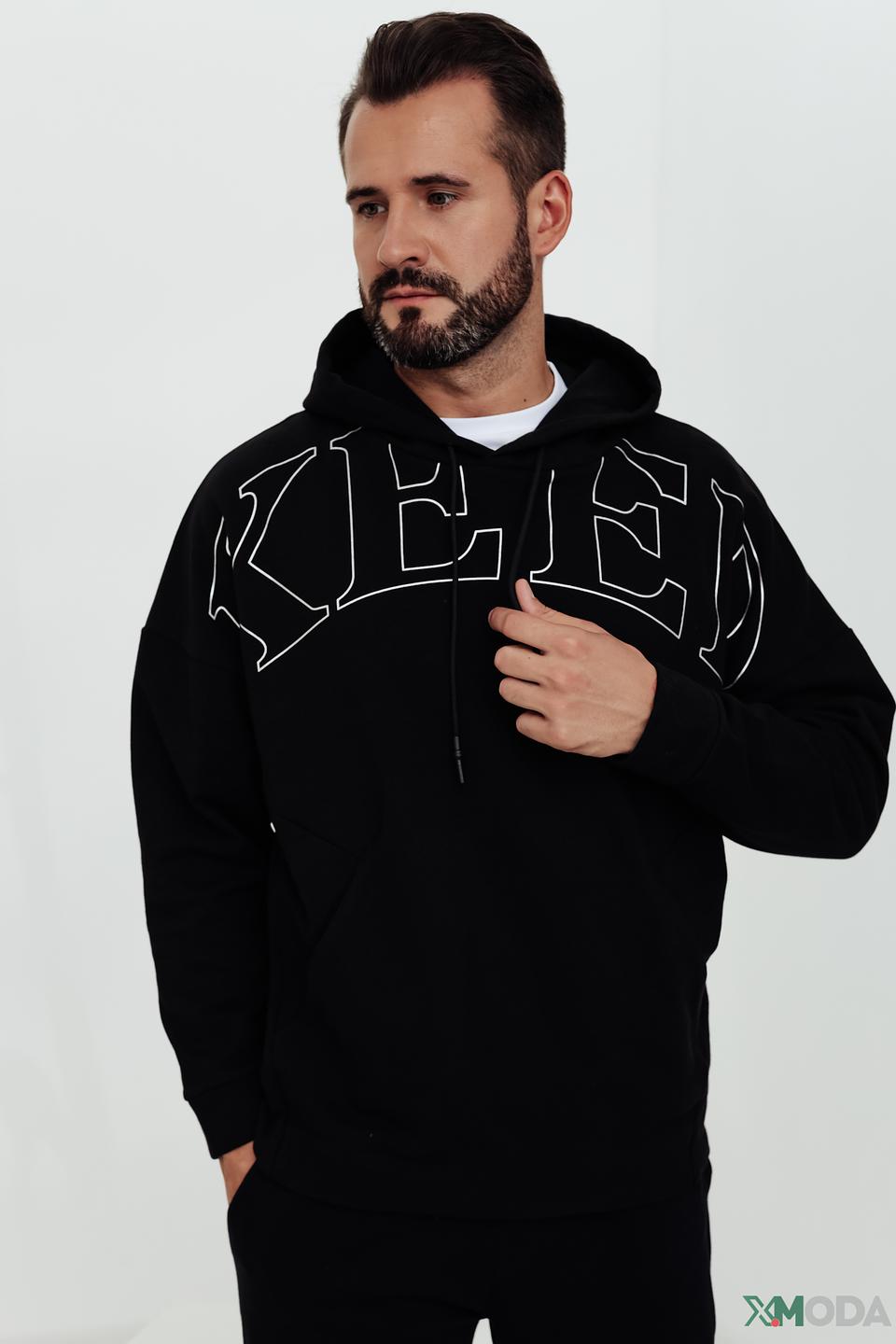 Толстовка Pezzo с надписью KEEP чёрная