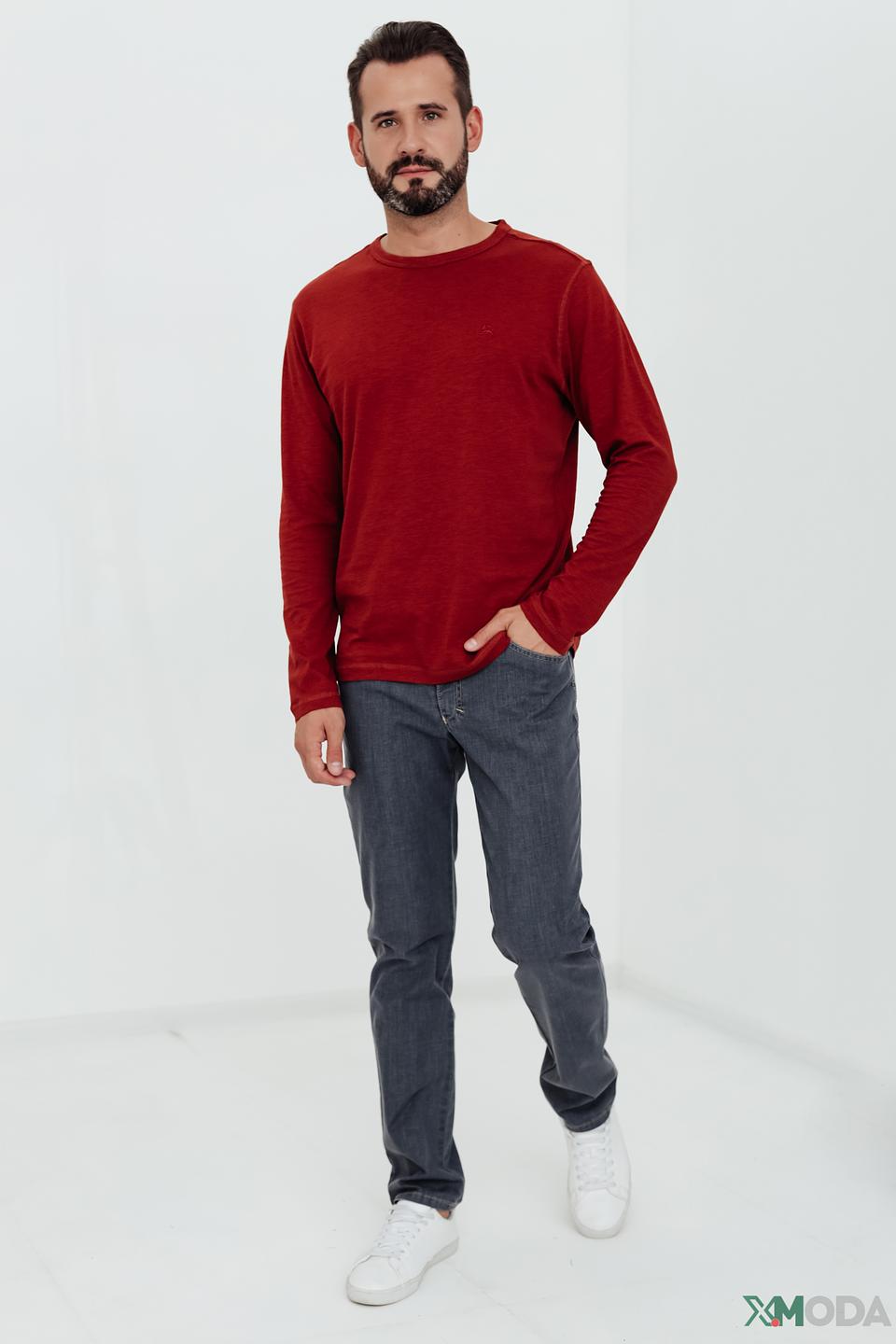 Футболка Lerros с длинным рукавом бордовый