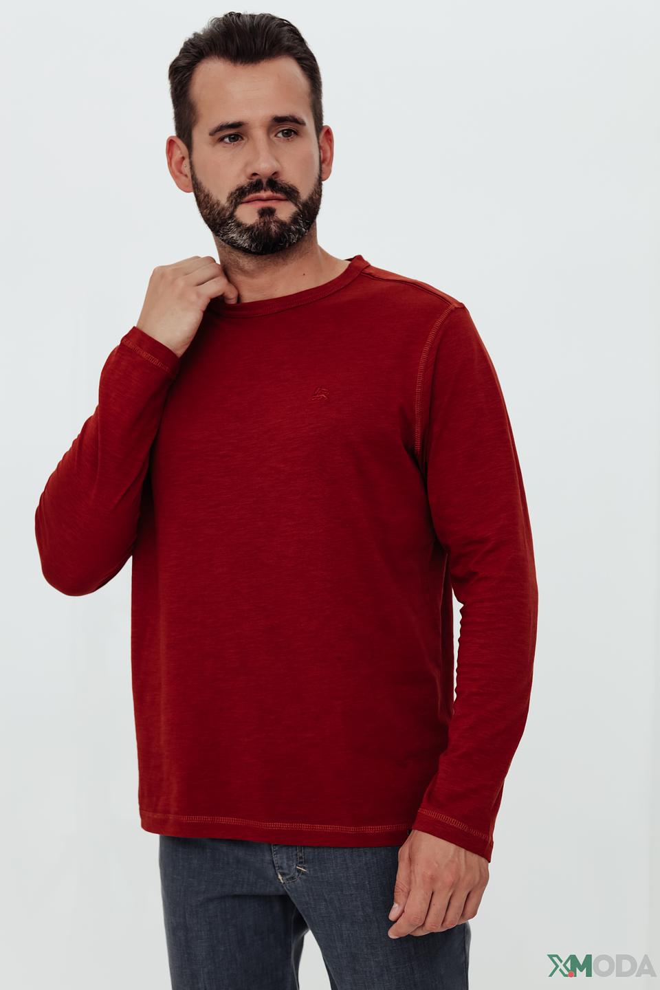 Футболка Lerros с длинным рукавом бордовый