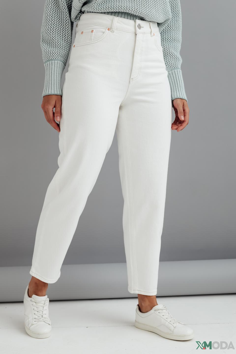 Джинсы Oui белые mom fit