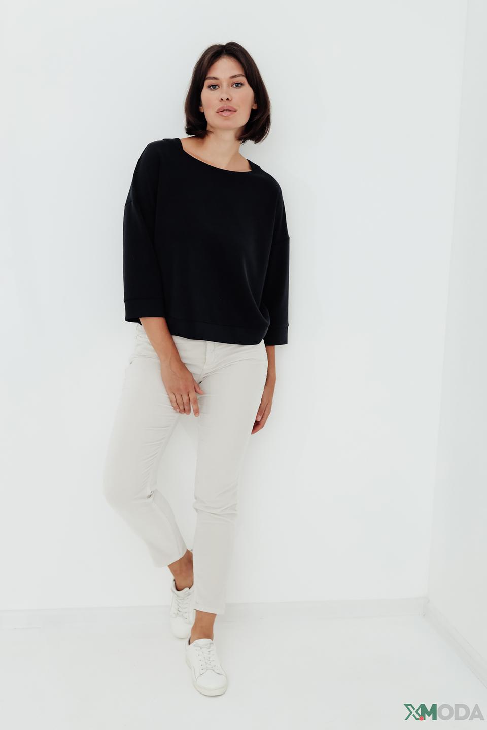 Брюки Oui белые slim fit