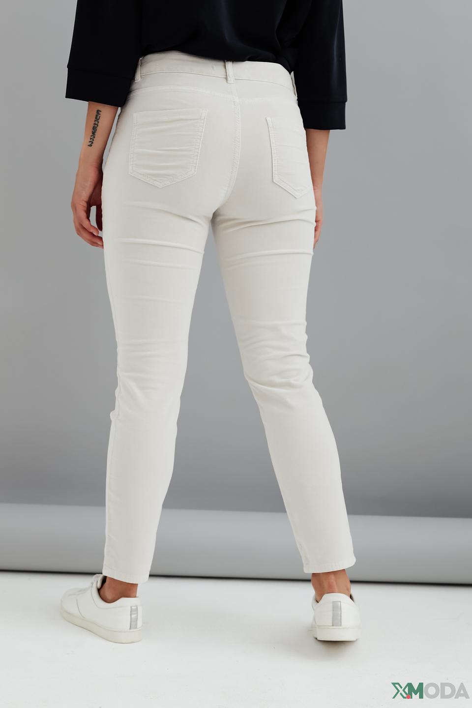 Брюки Oui белые slim fit