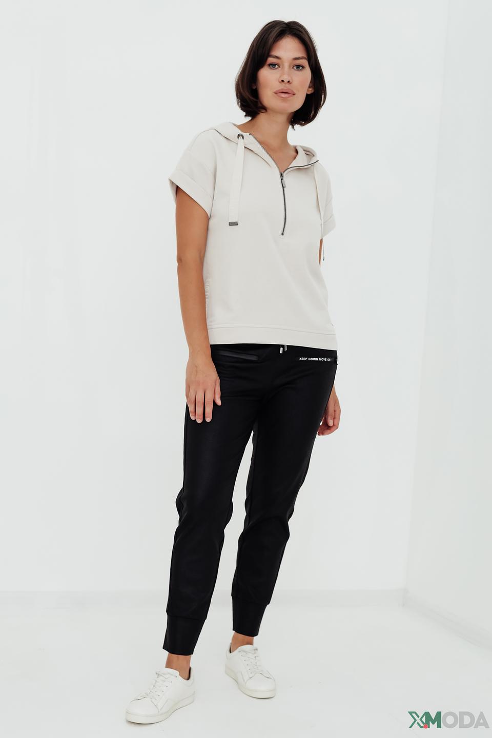 Толстовка Monari с молнией бежевая