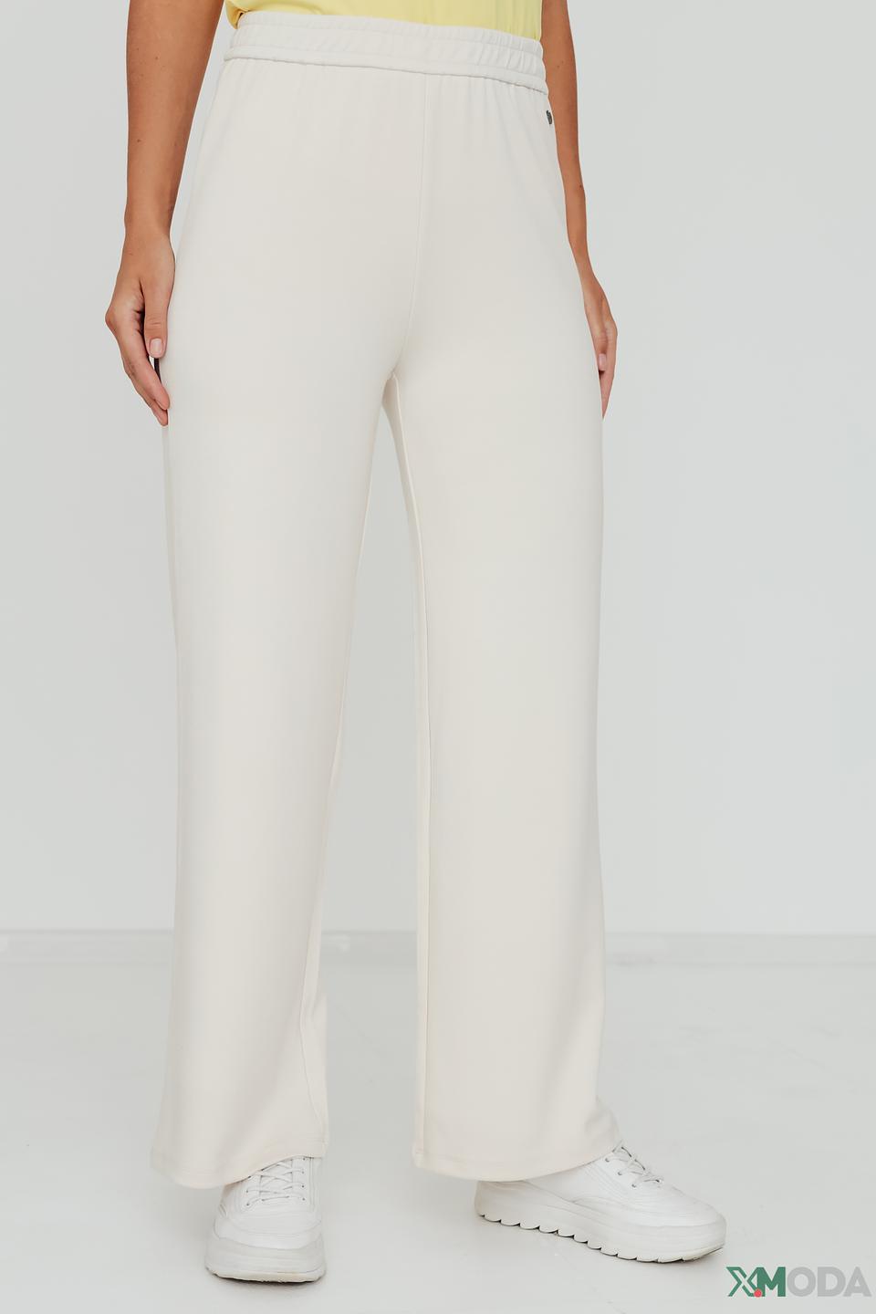 Брюки Lecomte палаццо бежевые