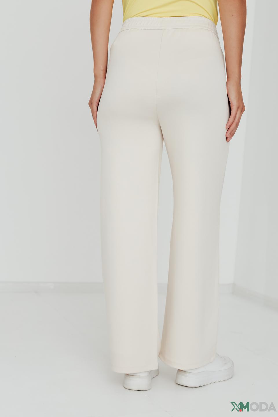 Брюки Lecomte палаццо бежевые