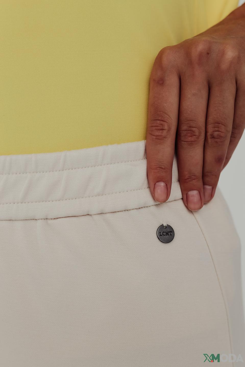 Брюки Lecomte палаццо бежевые