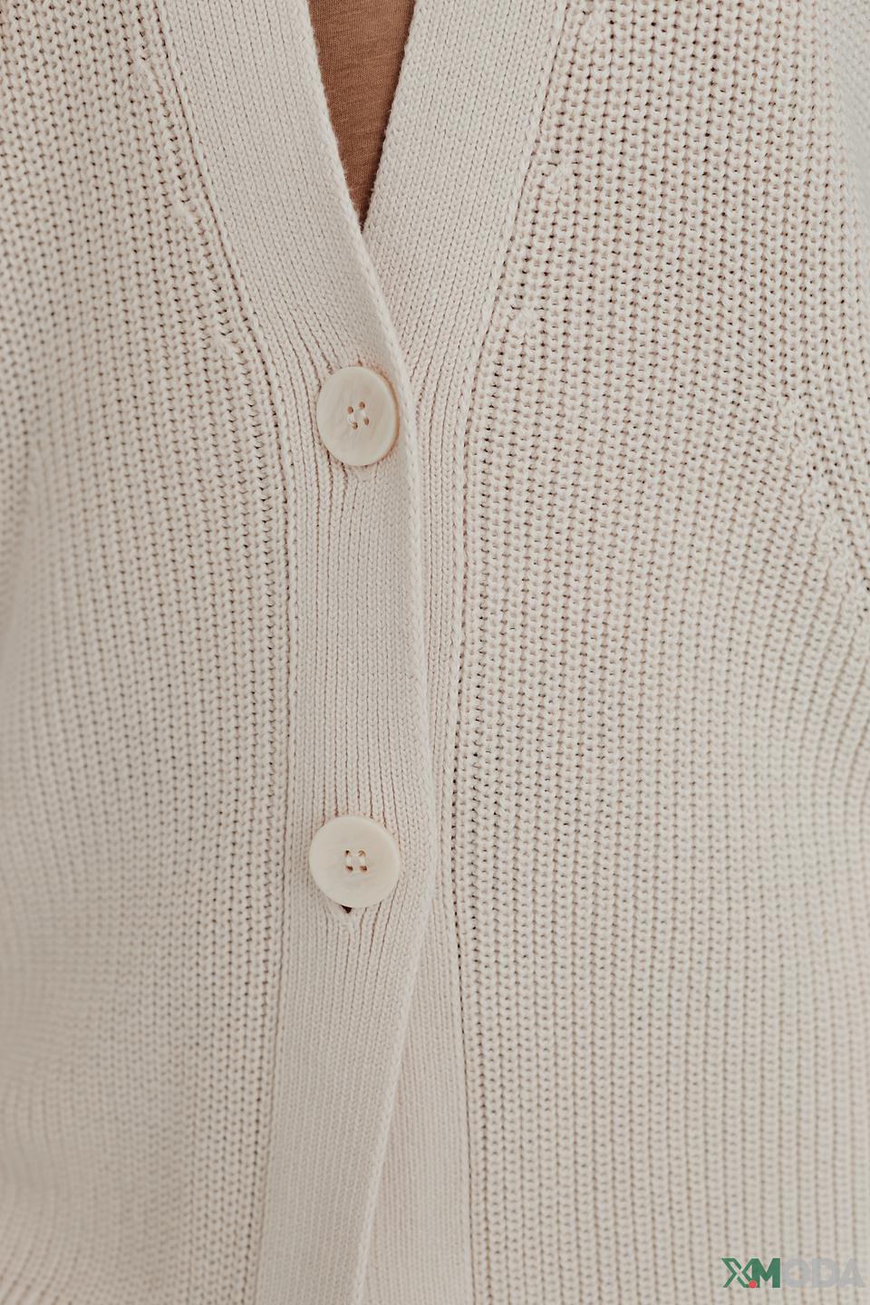 Жилет Lecomte вязаный бежевый