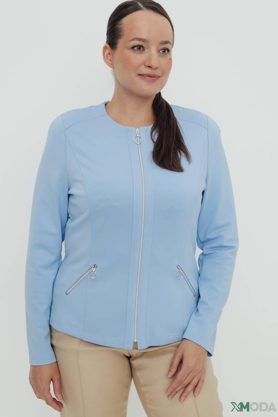 Жакет Frank Walder голубой приталенный