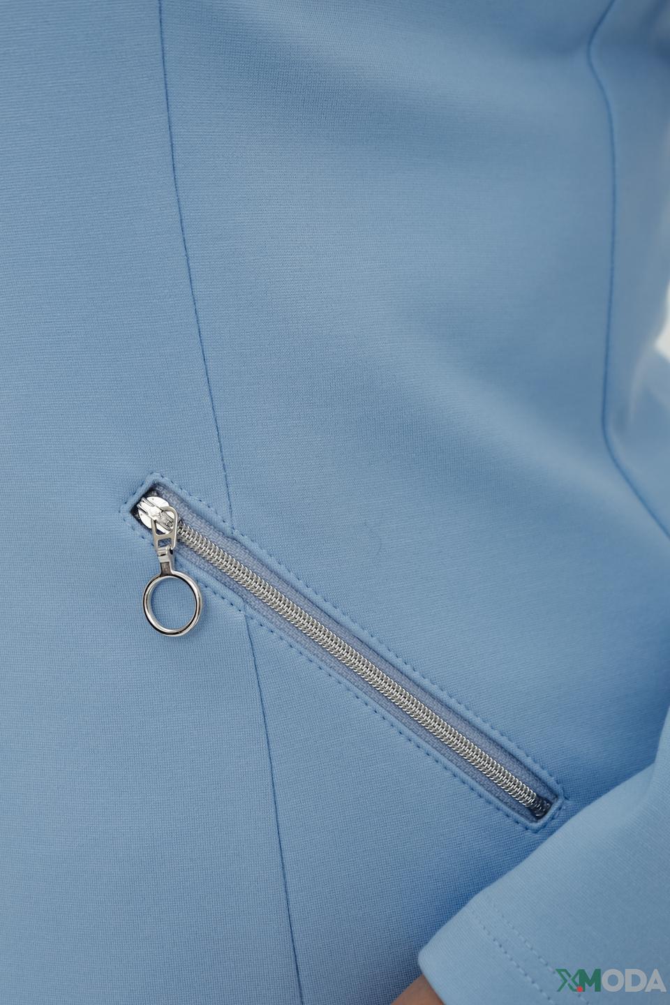 Жакет Frank Walder голубой приталенный