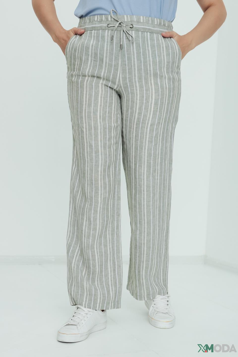 Брюки клёш Olsen в полоску