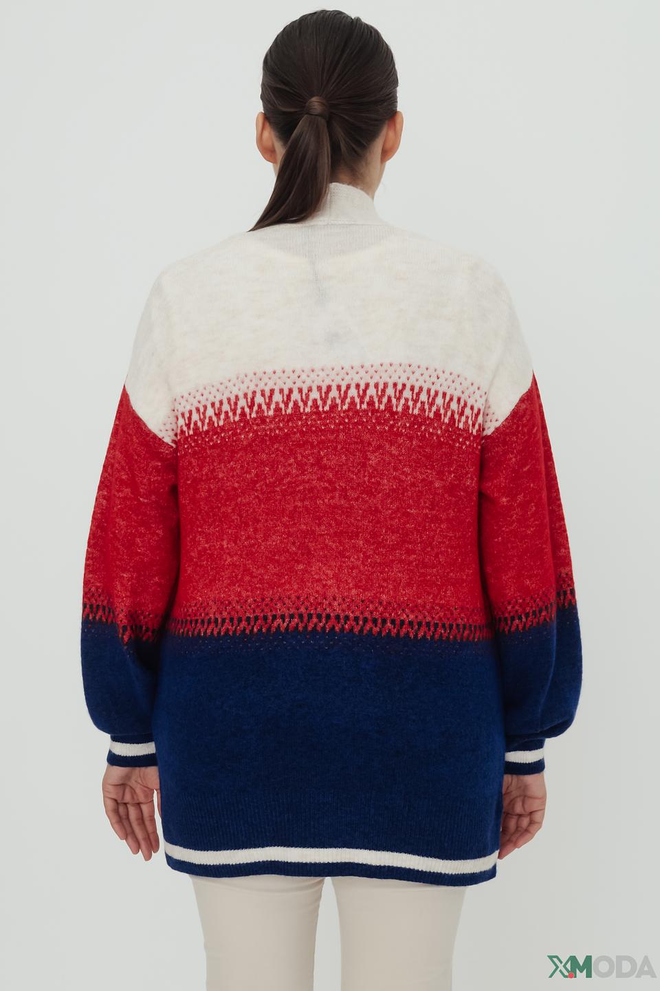 Жакет Olsen color block красный