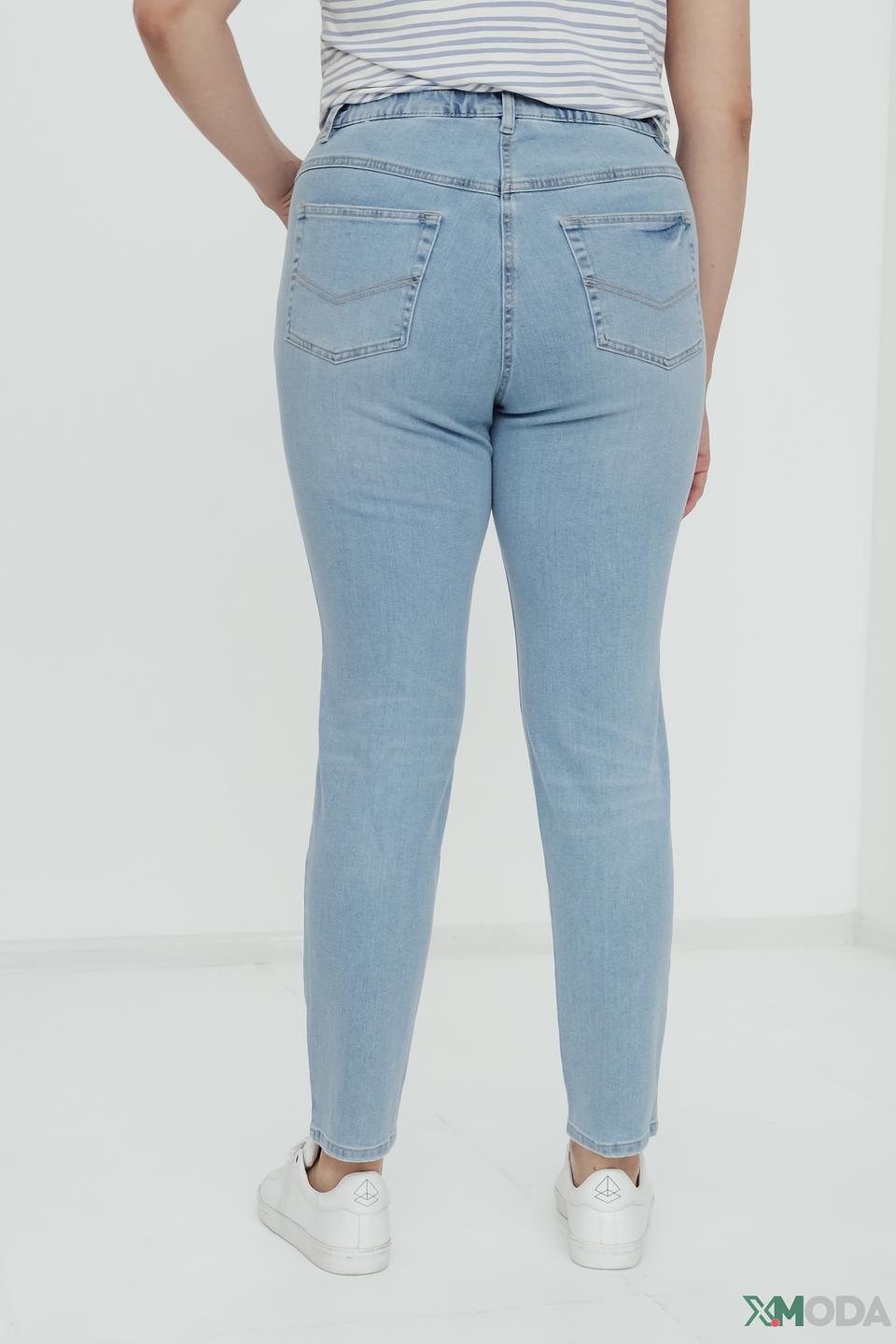 Джинсы Samoon голубые с высокой посадкой