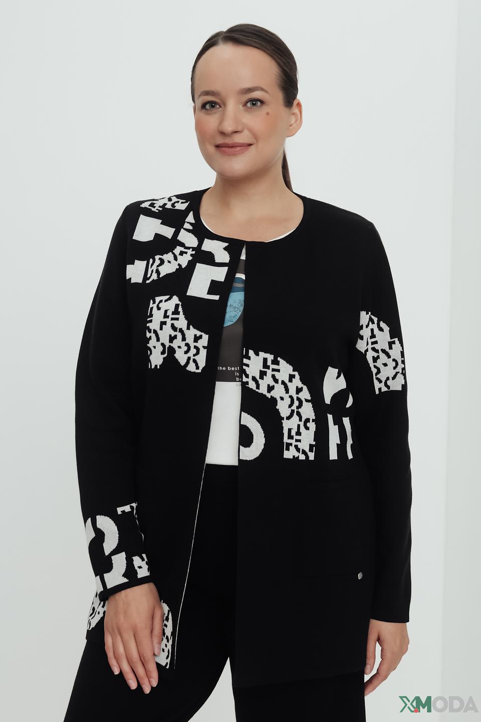 Жакет Rabe collection с принтом чёрный