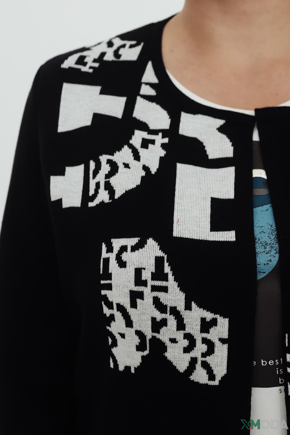 Жакет Rabe collection с принтом чёрный