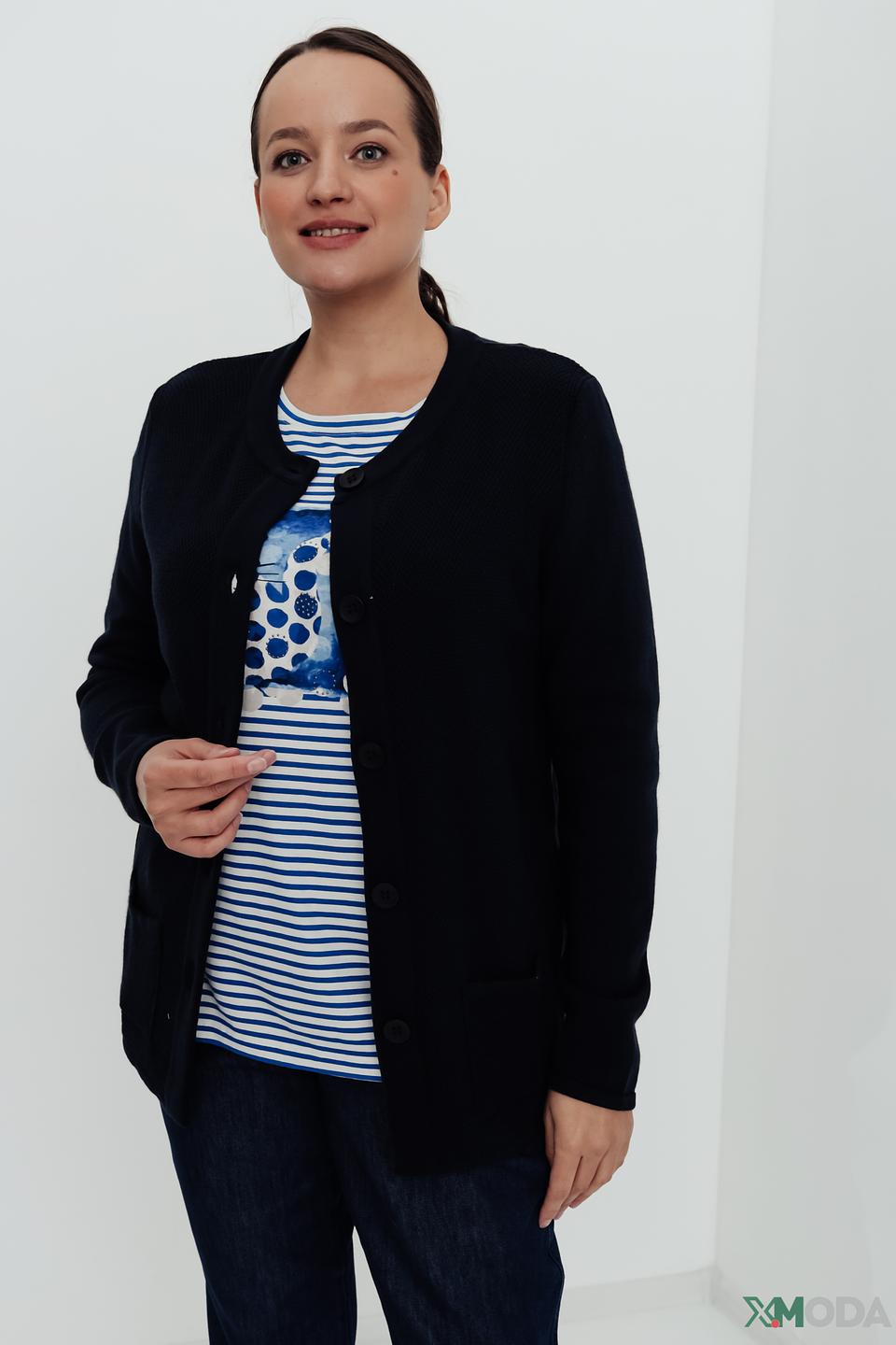 Жакет Lebek приталенный чёрный