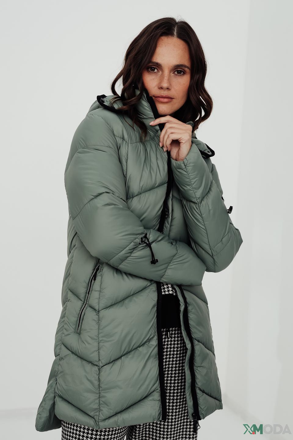 Пальто Frieda and Freddies стеганое оливковое